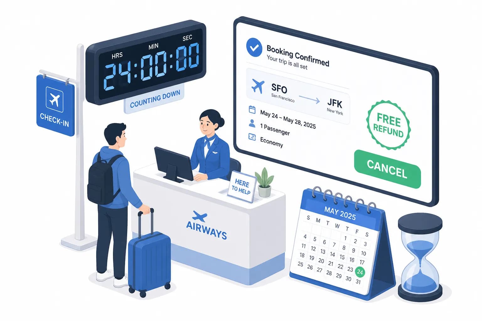 The 24-Hour Flight Cancellation Rule: How to Cancel Any Flight for a Full Refund