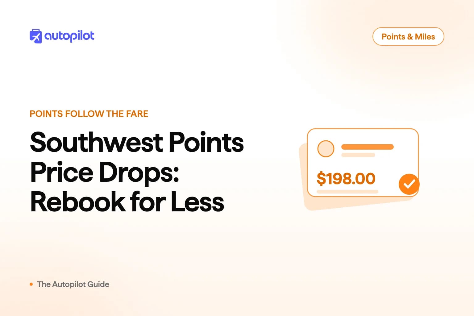 A Rapid Rewards award booking repriced at a lower points total after the cash fare fell